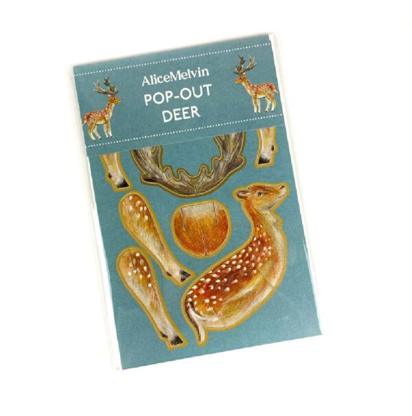 Alice Melvin Fallow Deer Pop Out Card