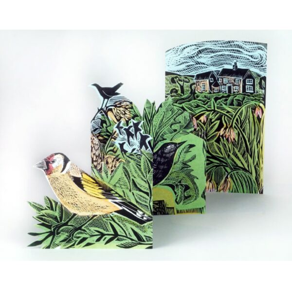 Angela Harding Garden Birds Foldout Card